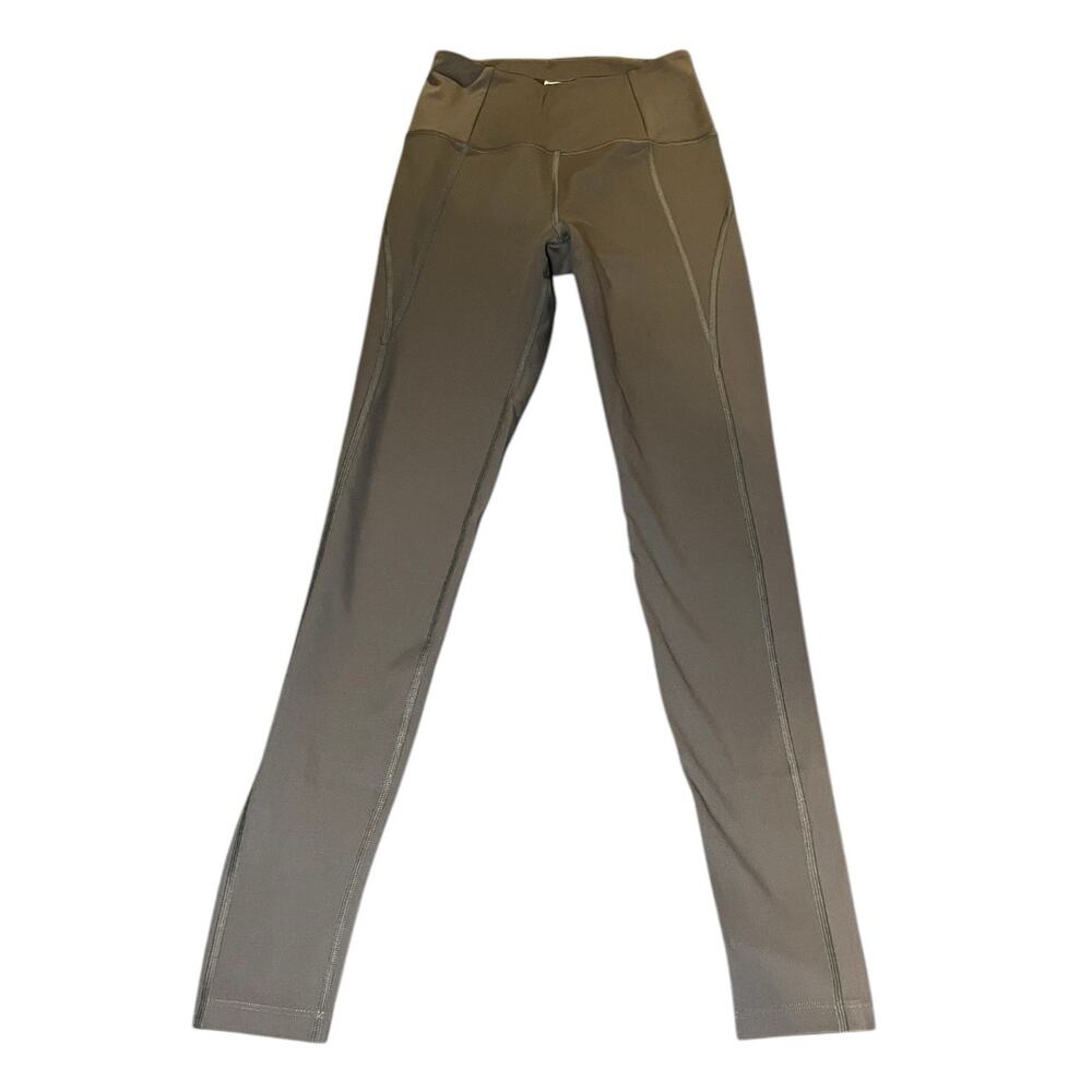 Girlfriend Collective High Rise Leggings Women's XS Gray Stretch‎ Waist Pocket